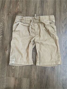Street Rules Boys Casual Drawstring Khaki Shorts Size S 8